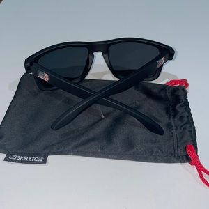 Skeleton Decoys with American Flag side Templates. Gray Zeiss Polarized Lenses